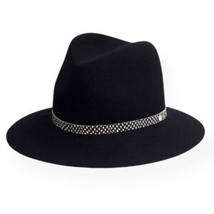 Rag & Bone - Floppy Brim Fedora Wool Hat Leather Band